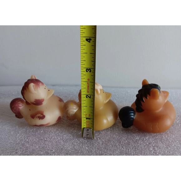 Lot of 3 Vintage Squeak Toy Oriental Trading Baby Rubber Animal - Picture 7 of 16
